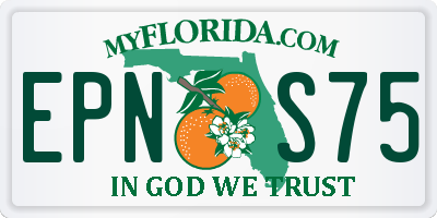 FL license plate EPNS75