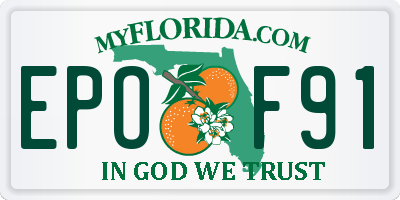FL license plate EPOF91