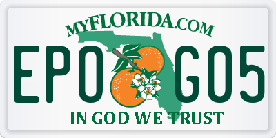 FL license plate EPOG05