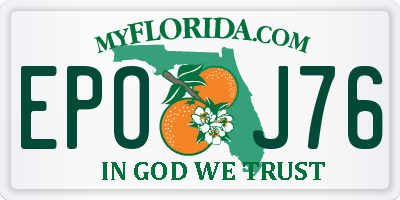 FL license plate EPOJ76