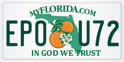 FL license plate EPOU72
