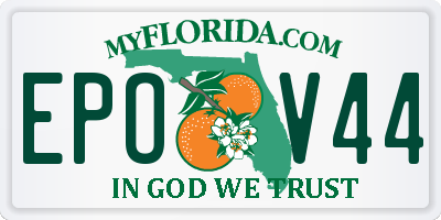 FL license plate EPOV44
