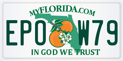 FL license plate EPOW79