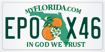 FL license plate EPOX46