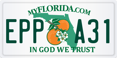 FL license plate EPPA31