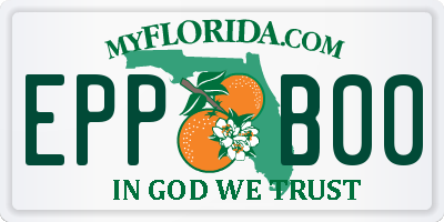 FL license plate EPPB00
