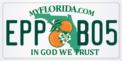 FL license plate EPPB05