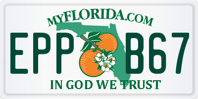FL license plate EPPB67