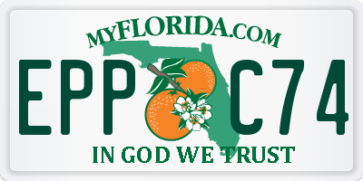 FL license plate EPPC74