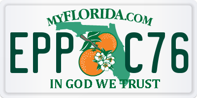 FL license plate EPPC76