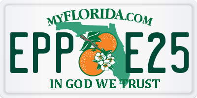 FL license plate EPPE25