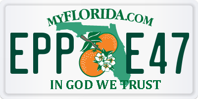 FL license plate EPPE47