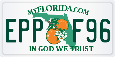 FL license plate EPPF96