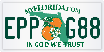 FL license plate EPPG88