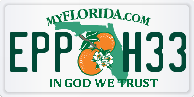 FL license plate EPPH33