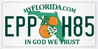 FL license plate EPPH85
