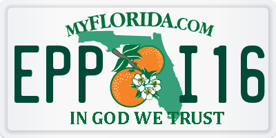 FL license plate EPPI16