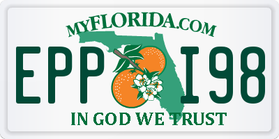 FL license plate EPPI98