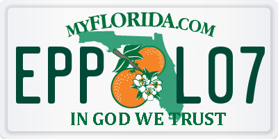 FL license plate EPPL07