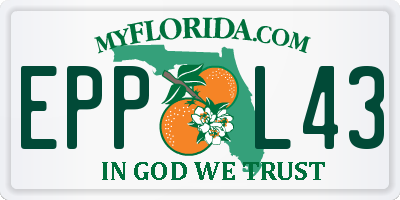 FL license plate EPPL43
