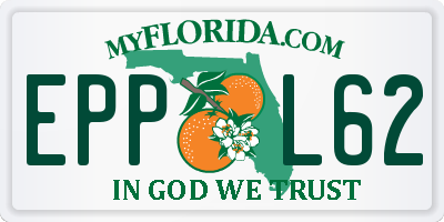 FL license plate EPPL62