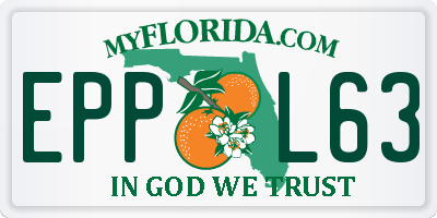 FL license plate EPPL63