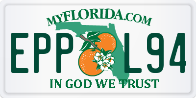 FL license plate EPPL94