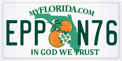 FL license plate EPPN76