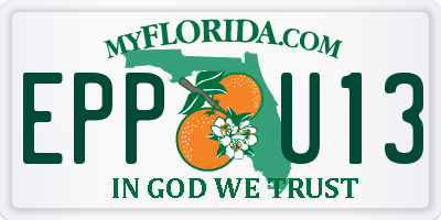 FL license plate EPPU13