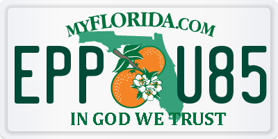 FL license plate EPPU85