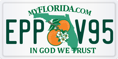 FL license plate EPPV95