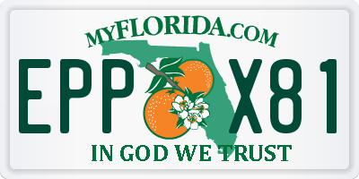 FL license plate EPPX81