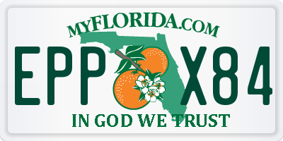 FL license plate EPPX84