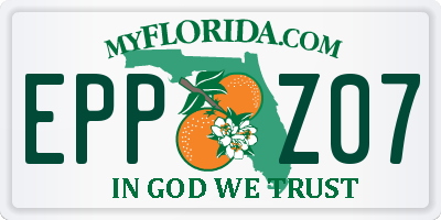 FL license plate EPPZ07