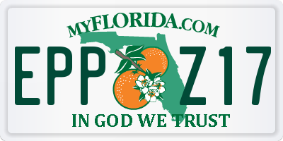 FL license plate EPPZ17