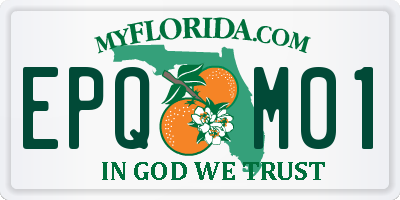 FL license plate EPQM01