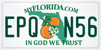 FL license plate EPQN56