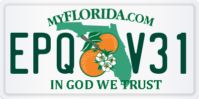 FL license plate EPQV31