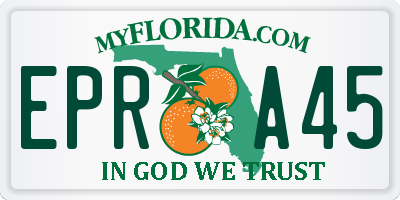 FL license plate EPRA45