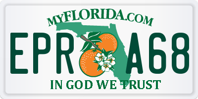FL license plate EPRA68