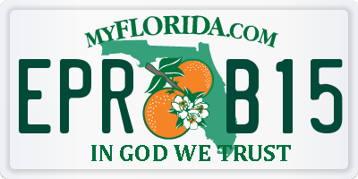 FL license plate EPRB15