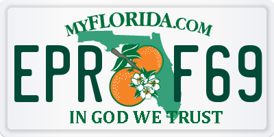 FL license plate EPRF69