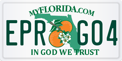FL license plate EPRG04