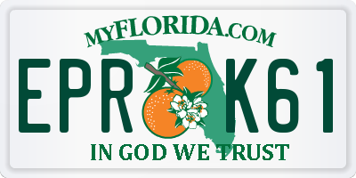 FL license plate EPRK61