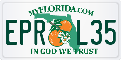 FL license plate EPRL35