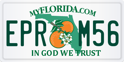 FL license plate EPRM56