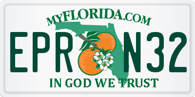 FL license plate EPRN32