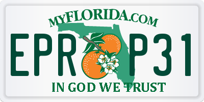 FL license plate EPRP31