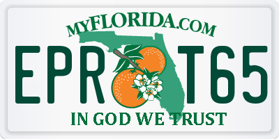FL license plate EPRT65