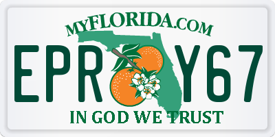 FL license plate EPRY67